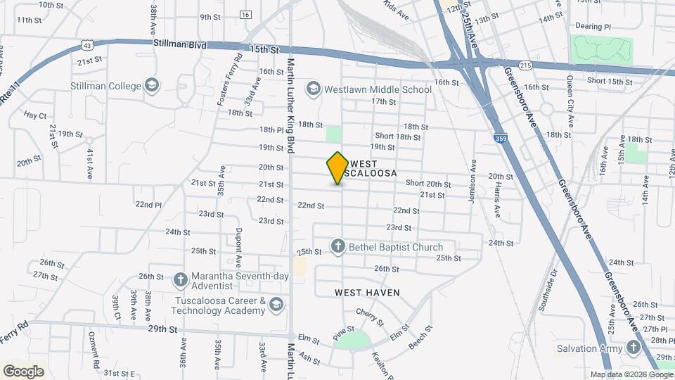 3002 21st St Map and Location Details