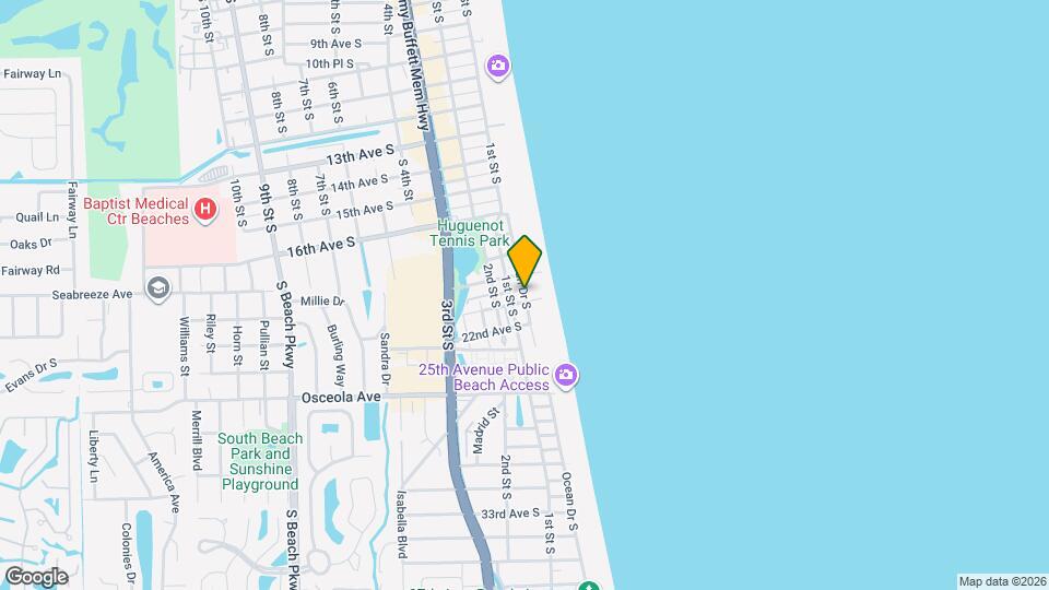 2008 Ocean Dr S Map and Location Details