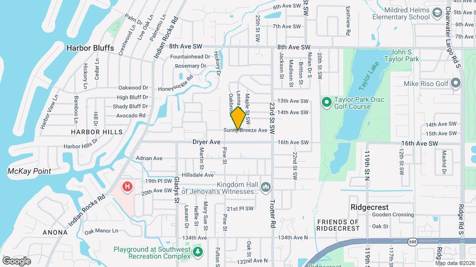 2664 Sunny Breeze Ave Map and Location Details