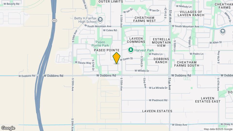 9008 S 55th Dr Map and Location Details