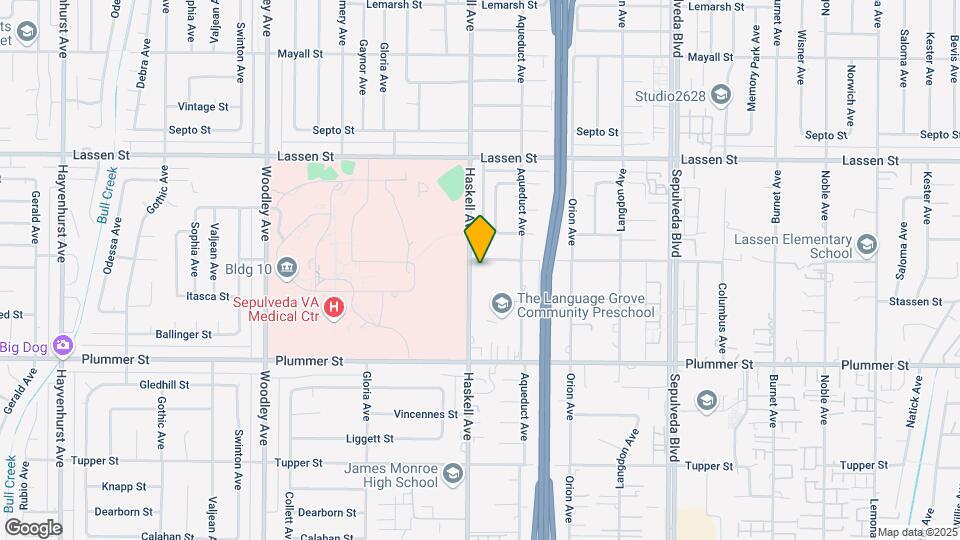 9650 Haskell Ave Map and Location Details