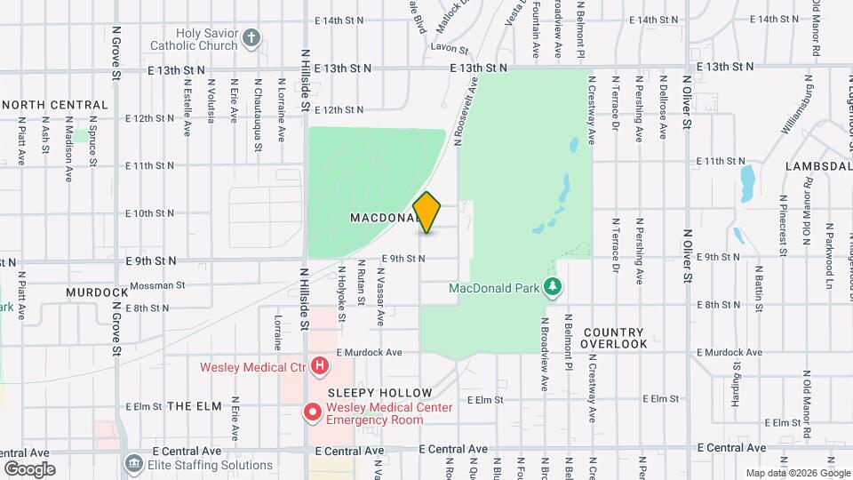 1016 N Yale Ave Map and Location Details