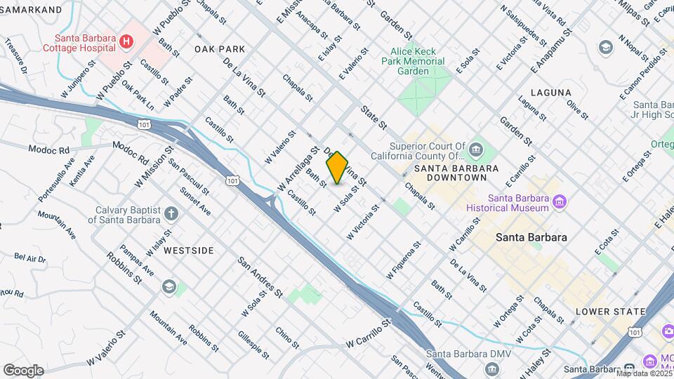 1418 Bath St Mapa y Detalles de la Ubicación
