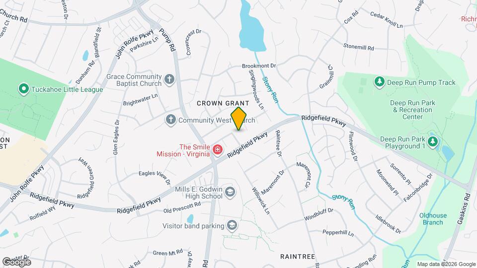 10412 Kings Grant Dr Map and Location Details