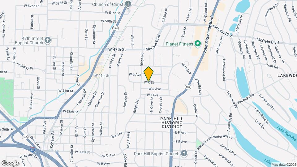 400 W K St Map and Location Details