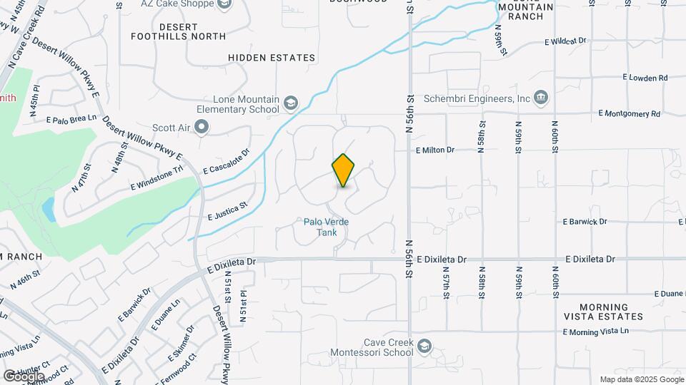 5415 E Hallihan Dr Map and Location Details