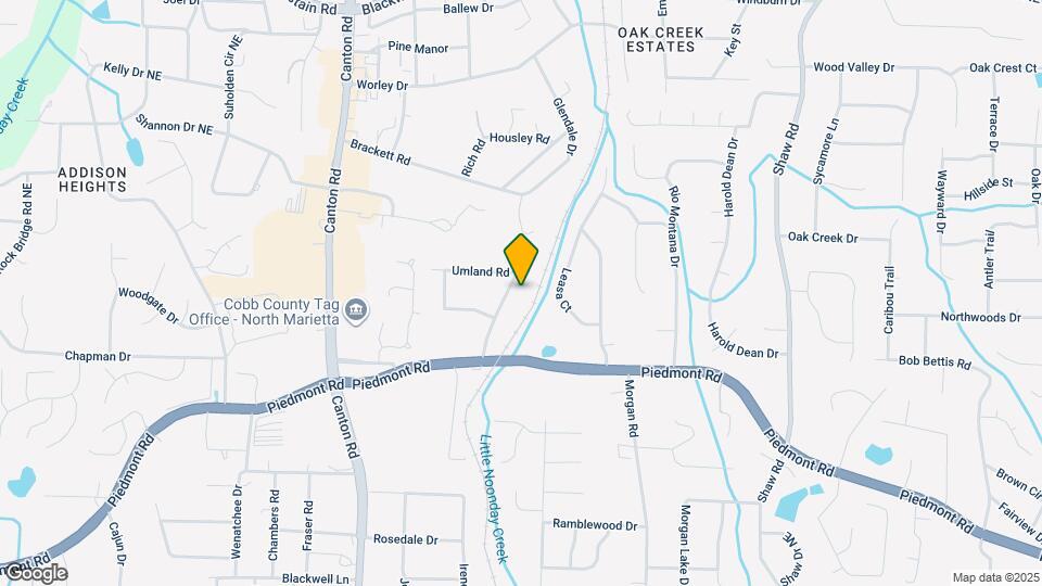 2944 Piedmont Dr Map and Location Details