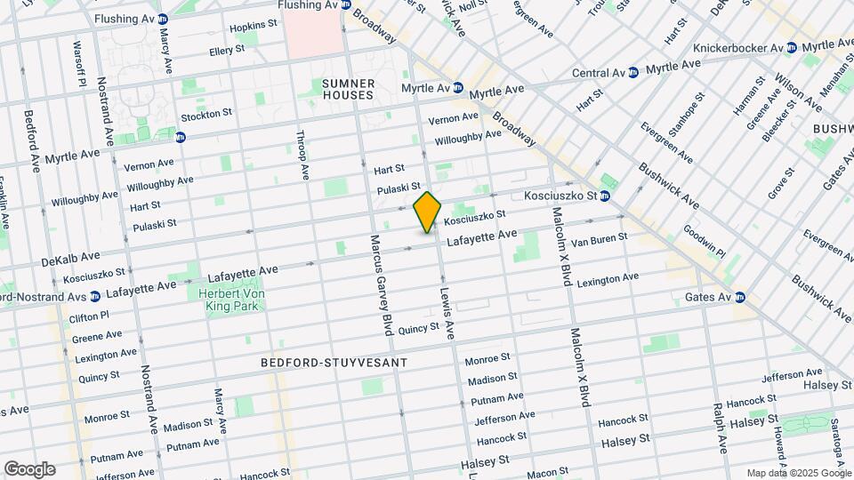 883 Lafayette Ave Map and Location Details