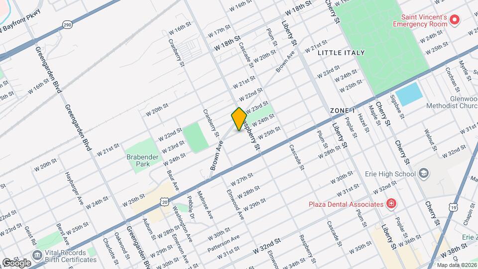 1123 W 24th St, Unit 1 Mapa y Detalles de la Ubicación