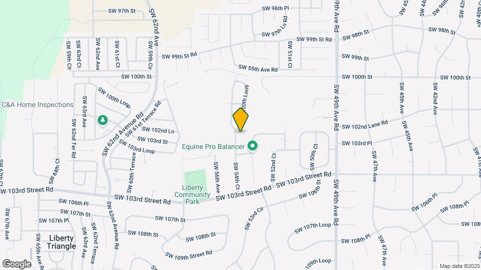 10311 SW 54th Ct Map and Location Details