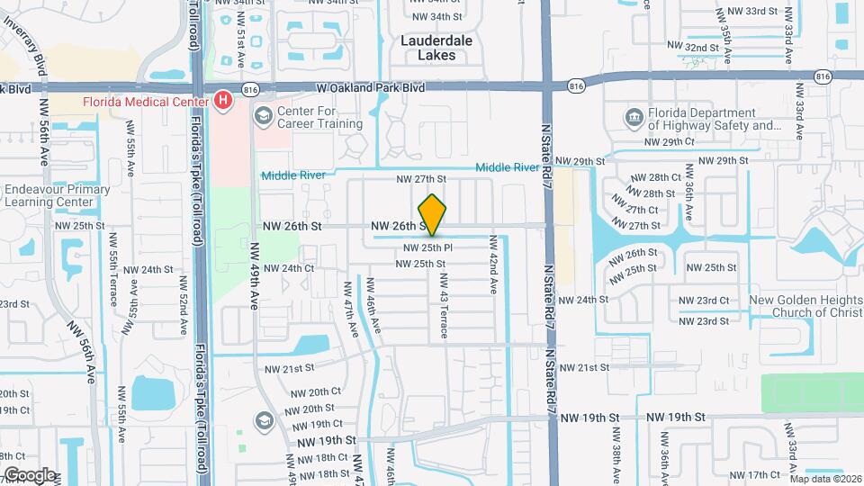 4361 NW 25th Pl Map and Location Details