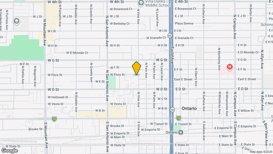 507 N Vine Ave Map and Location Details