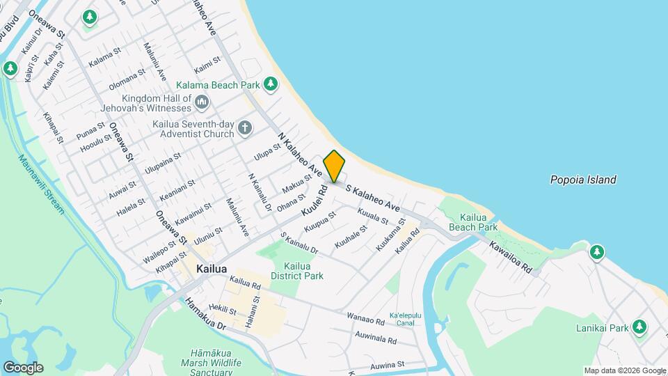 17 S Kalaheo Ave Map and Location Details