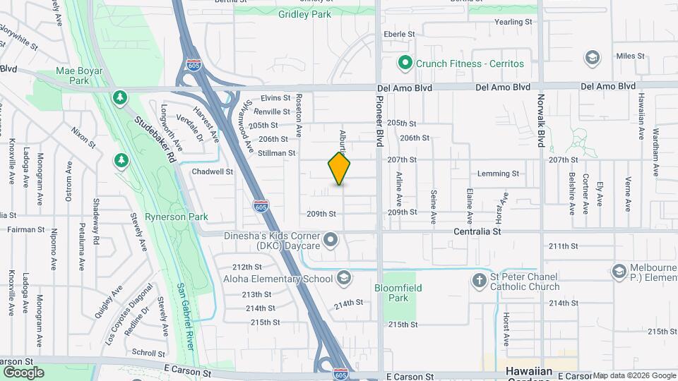 20821 Alburtis Ave Map and Location Details