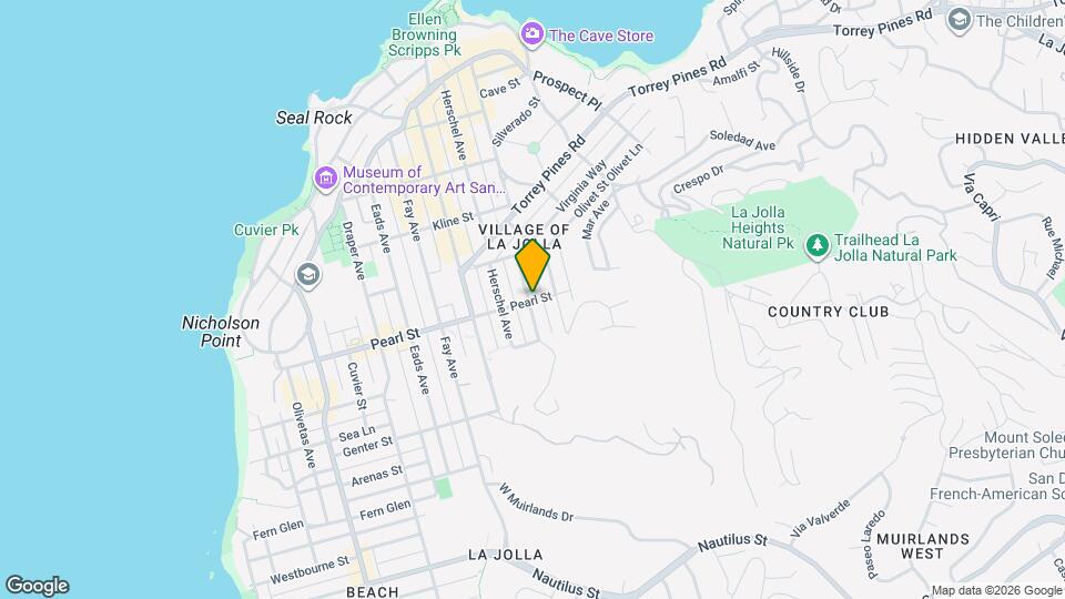 1140 Pearl St Map and Location Details