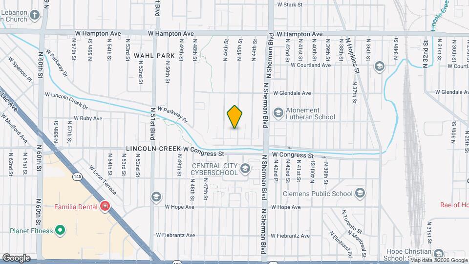 4451 N 45th St Mapa y Detalles de la Ubicación