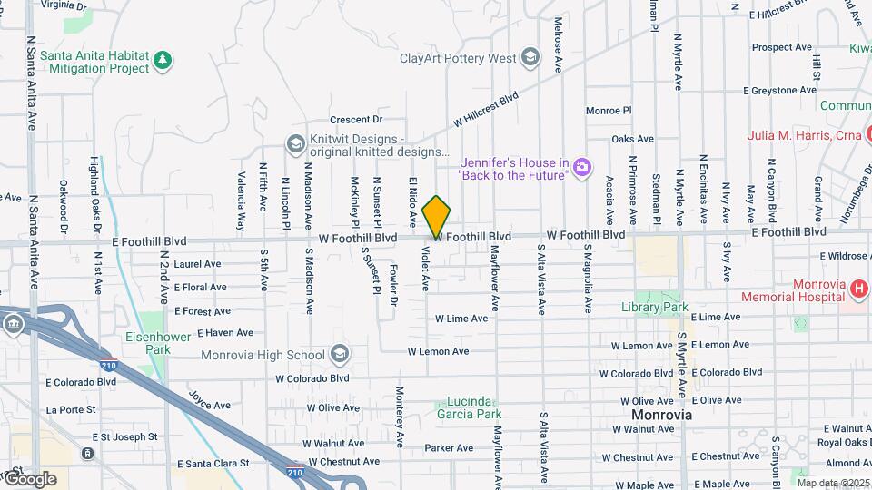 630 W Foothill Blvd Map and Location Details