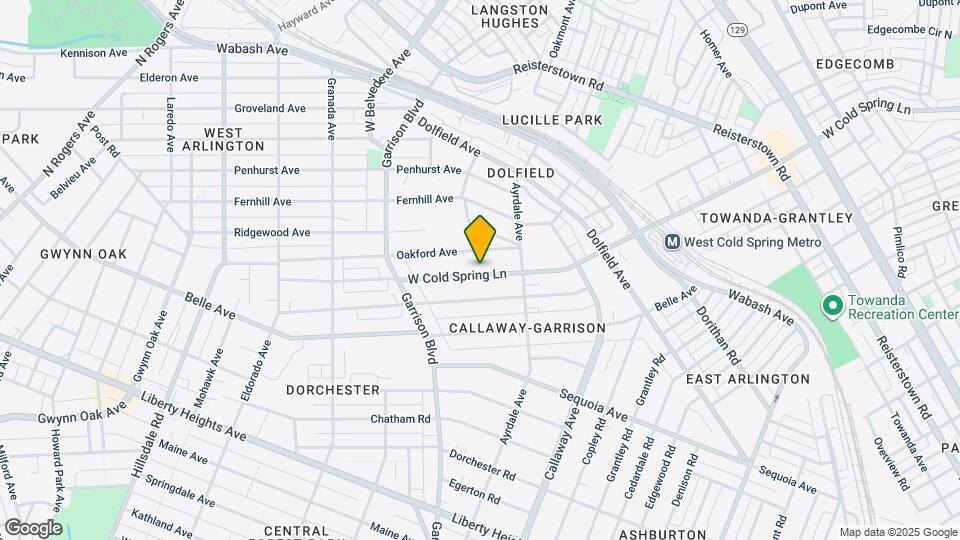 3818 W Cold Spring Ln Map and Location Details