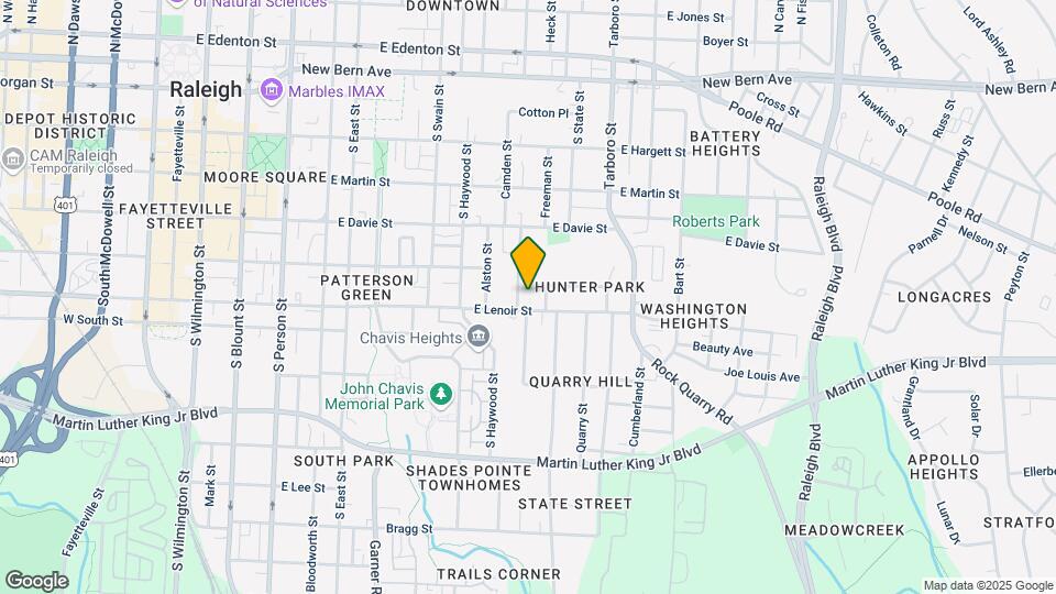 727 E Lenoir St Map and Location Details
