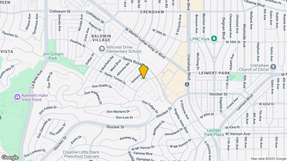 4153 Marlton Ave Map and Location Details