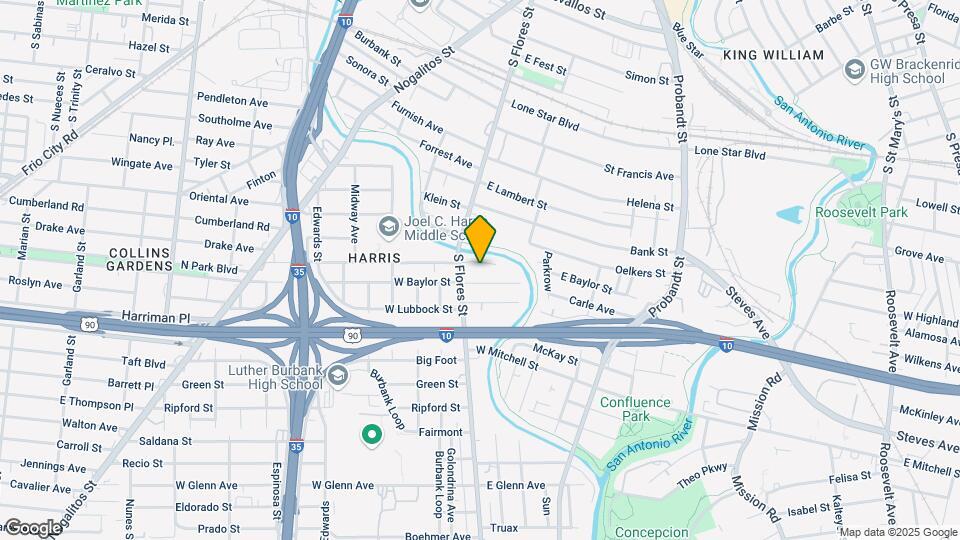 2600 S Flores St Mapa y Detalles de la Ubicación