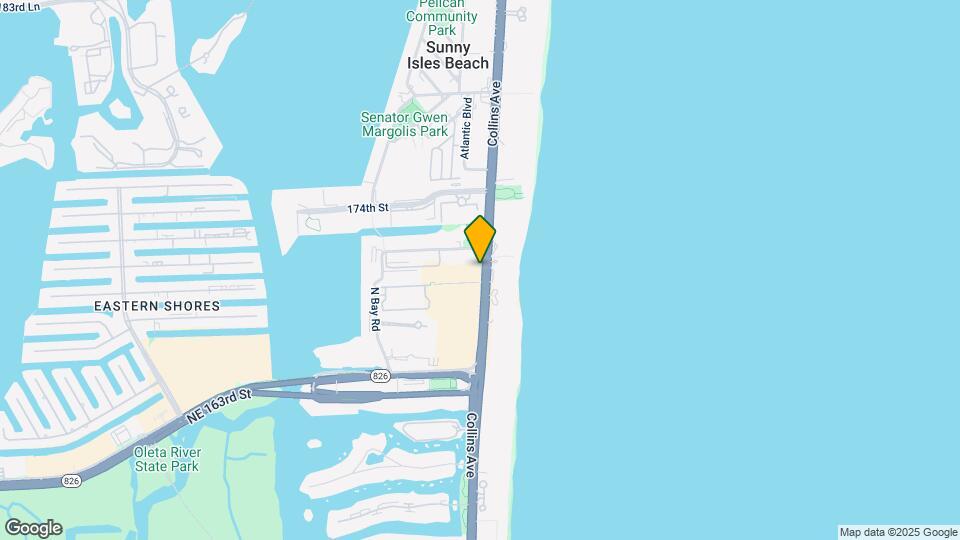 17001 Collins Ave Map and Location Details