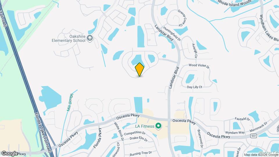 1142 Lake Biscayne Way Map and Location Details