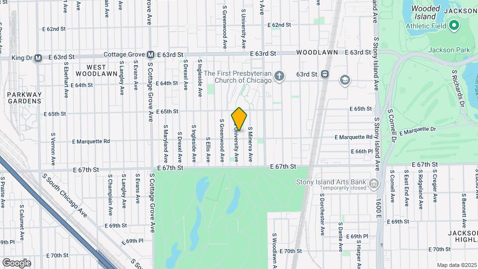 6553 S University Ave Map and Location Details