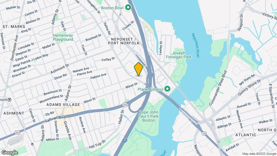 384 Neponset Ave Map and Location Details