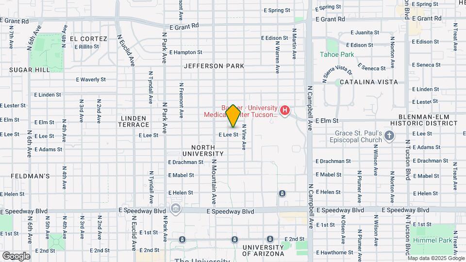 1415 E Lee St, Unit Front House Map and Location Details