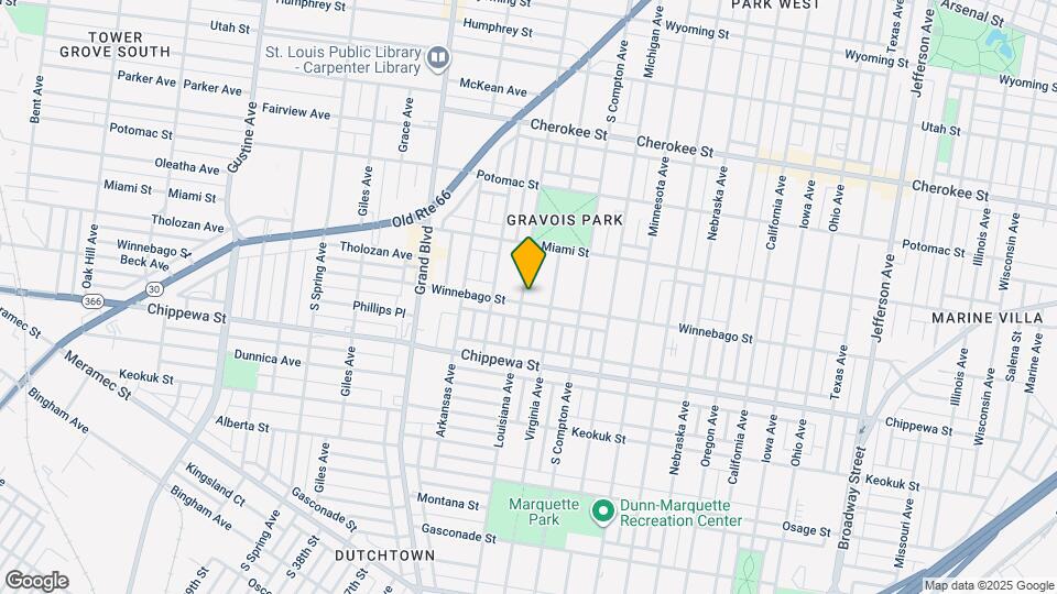 3652 Louisiana Ave Map and Location Details