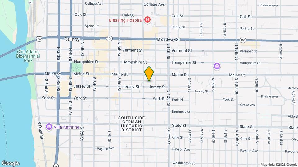1017 Jersey St Map and Location Details