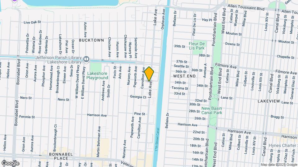 1354 Lake Ave Mapa y Detalles de la Ubicación