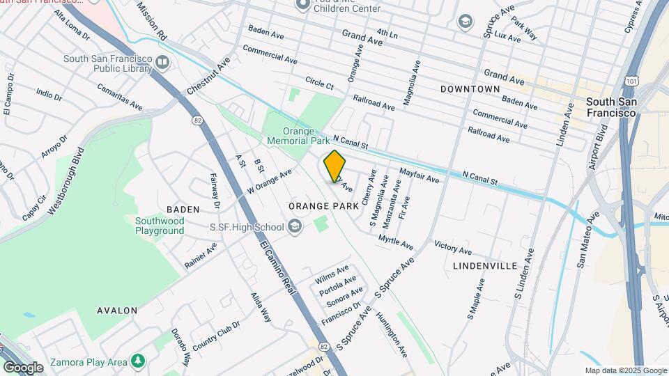 640 Myrtle Ave Map and Location Details