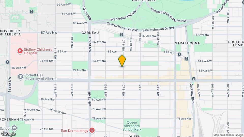 8304 107 St NW Map and Location Details