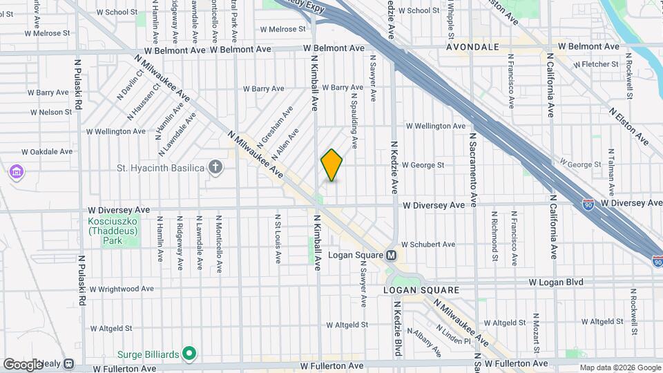 2828 N Christiana Ave, Unit 2nd Floor Map and Location Details