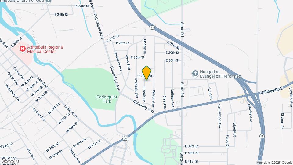 3126 Lincoln Dr Map and Location Details