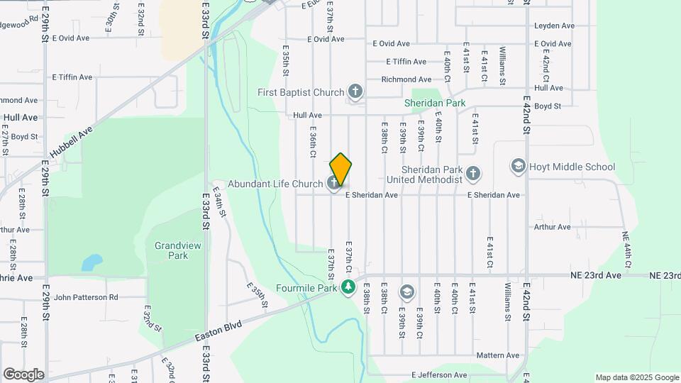 3712 E Sheridan Ave Map and Location Details