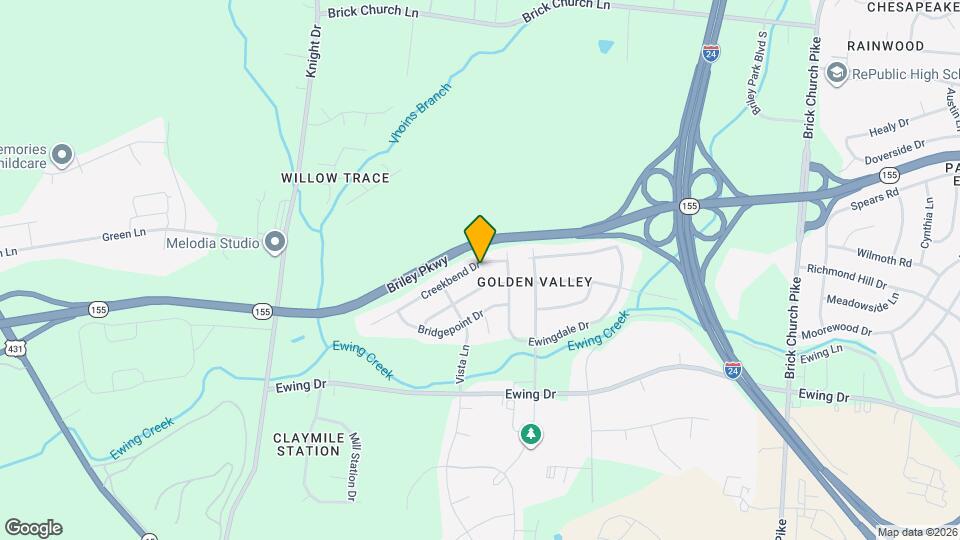 2815 Creekbend Dr Mapa y Detalles de la Ubicación