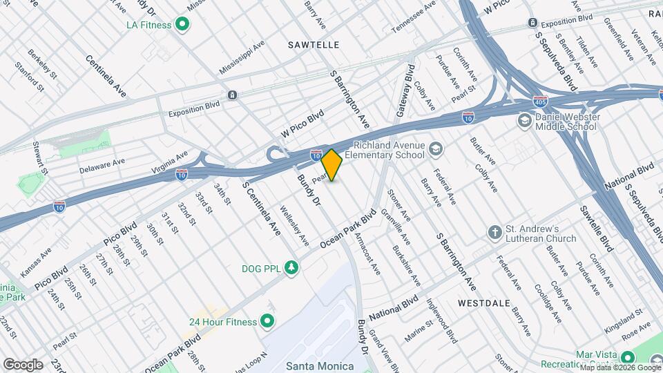 2522 Armacost Ave Map and Location Details