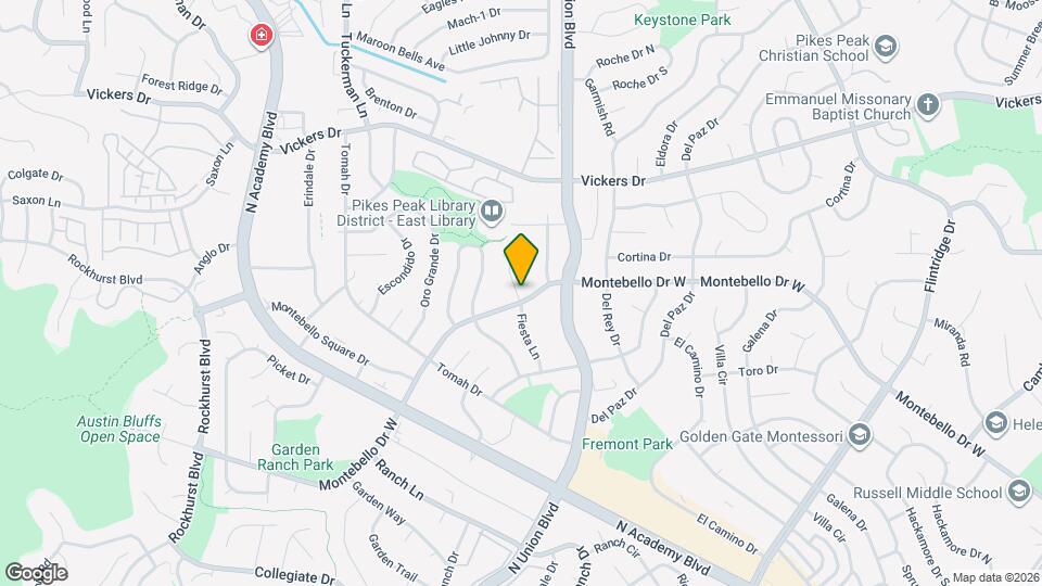 5421 Fiesta Ln Map and Location Details