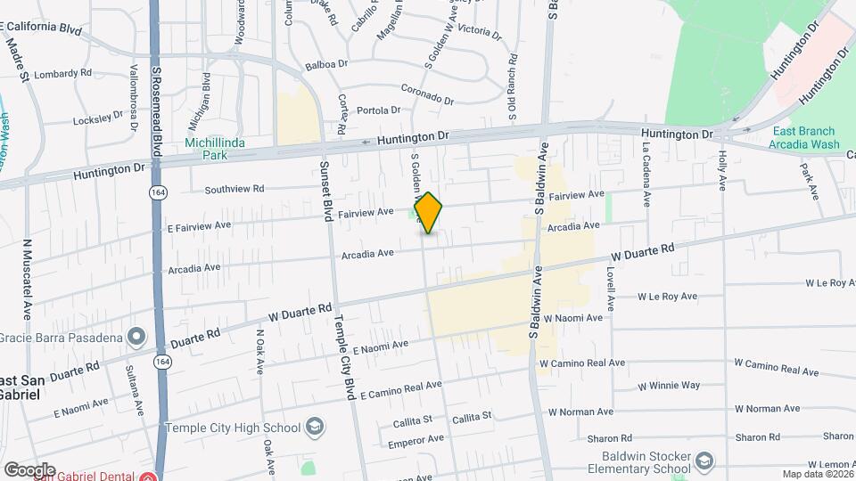 1032 S Golden W Ave Map and Location Details