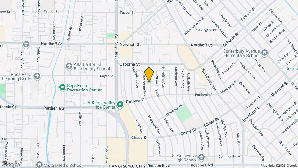8829 Sylmar Ave Mapa y Detalles de la Ubicación