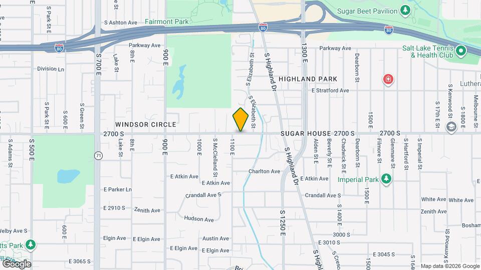 1112 E 2700 S, Unit 1112 E 2700 S Map and Location Details