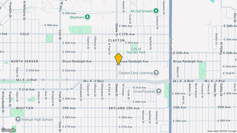 3326 Steele St Map and Location Details