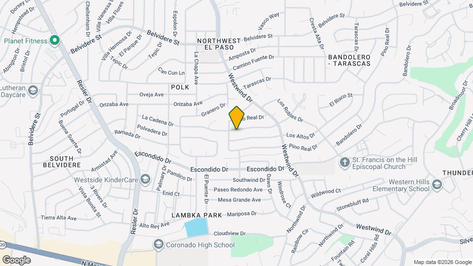 6704 La Cadena Dr Map and Location Details