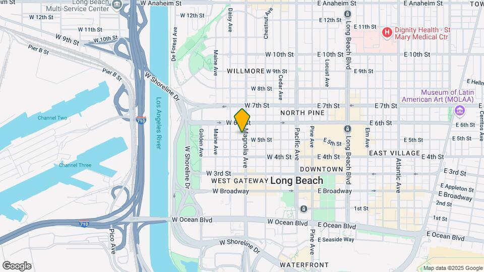 505 W 5th St Map and Location Details