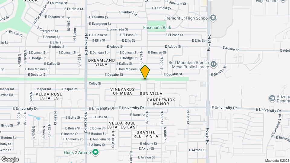 550 N 64th St Mapa y Detalles de la Ubicación