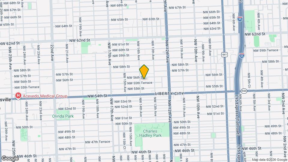 1379 NW 55th Terrace Map and Location Details