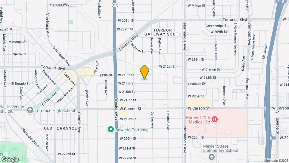 1531 W 214th St Map and Location Details
